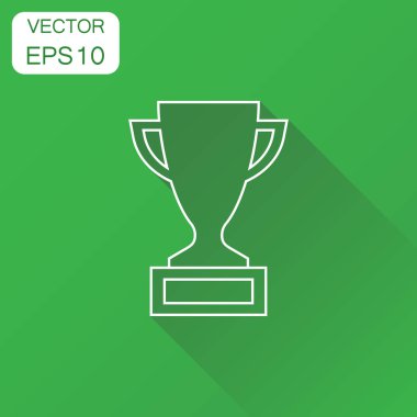 Kupa Ödülü Kupası simgesi. İş kavramı kazanan kupa piktogram.