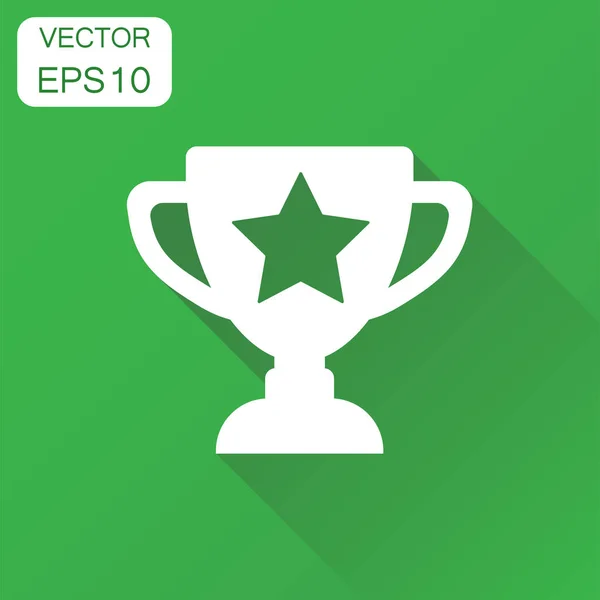 Kupa Ödülü Kupası simgesi. İş kavramı kazanan kupa piktogram.