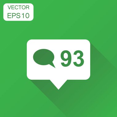 Gibi yorum, takipçisi simgesi. İş kavramı konuşma balonu pic