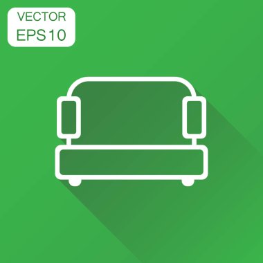 Kanepe simgesi. İş kavramı kanepe piktogram. Vektör çizim