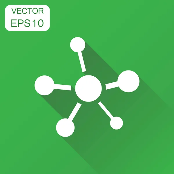 Social network, molecule, dna icon. Business concept molecule pi — Stock Vector