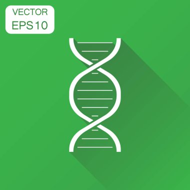 DNA simgesi. İş kavramı medecine molekül piktogram. Ben vektör