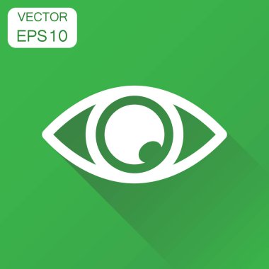 Göz simgesini. İş kavramı görme piktogram. Vektör illustrati