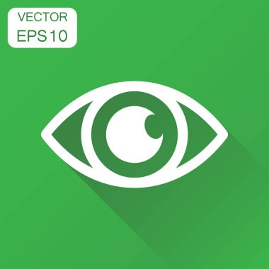 Göz simgesini. İş kavramı görme piktogram. Vektör illustrati