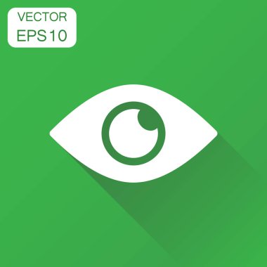 Göz simgesini. İş kavramı görme piktogram. Vektör illustrati