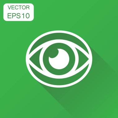 Göz simgesini. İş kavramı görme piktogram. Vektör illustrati