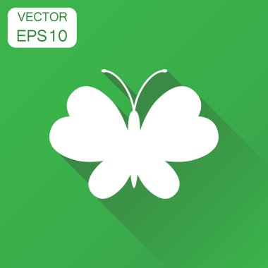 Kelebek simgesi. İş kavramı kelebek picto silueti