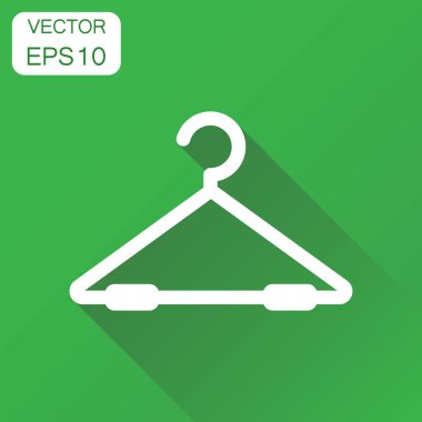 Askı simgesi. İş kavramı gardırop işleyicisi piktogram. Vektör 