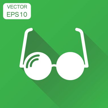 Güneş gözlüğü simgesi. İş kavramı gözlük piktogram. Vektör Hüseyin