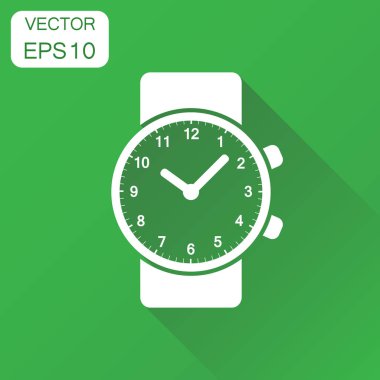 Saat simgesi. İş kavramı saat piktogram. Vektör illustratio
