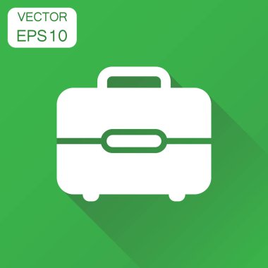 Bavul simgesi. İş kavramı Bagaj piktogram. Vektör illust