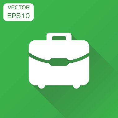 Bavul simgesi. İş kavramı Bagaj piktogram. Vektör illust