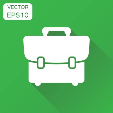 Bavul simgesi. İş kavramı Bagaj piktogram. Vektör illust