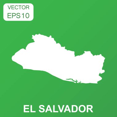 El Salvador harita simgesi. İş kavramı El Salvador piktogram. Ve
