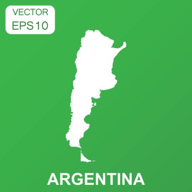 Arjantin harita simgesi. İş kavramı Arjantin piktogram. Vektör