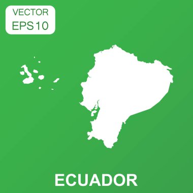 Ekvator harita simgesi. İş kavramı Ekvador piktogram. Vektör hastası