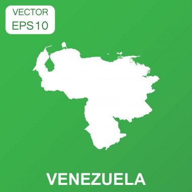 Venezuela harita simgesi. İş kavramı Venezuela piktogram. Vektör