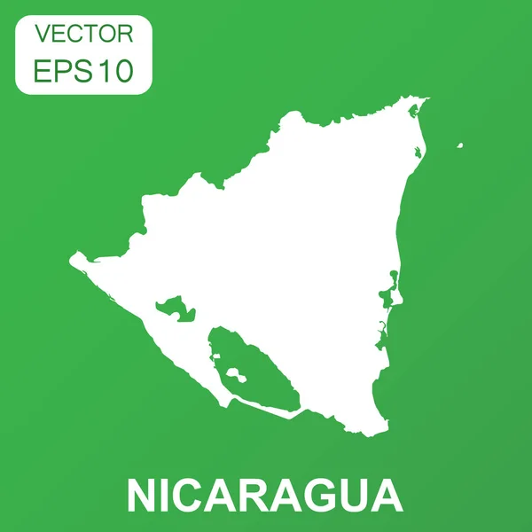 Nicaragua map icon. Business concept Nicaragua pictogram. Vector — Stock Vector