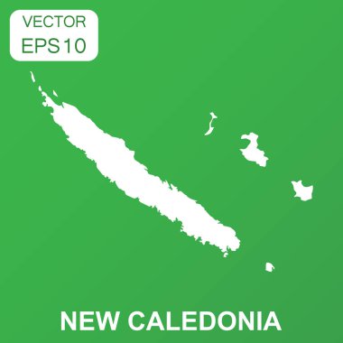 Yeni Kaledonya harita simgesi. İş kavramı Yeni Kaledonya piktogram