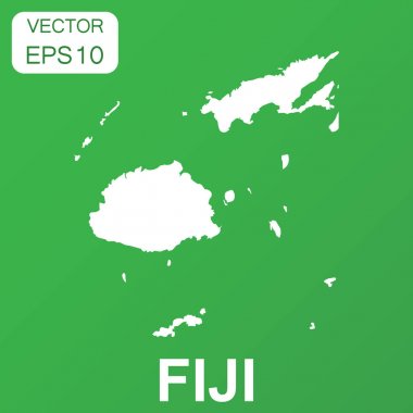 Fiji harita simgesi. İş kavramı Fiji piktogram. Vektör illustrat