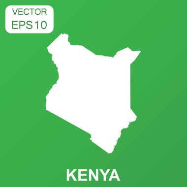 Kenya harita simgesi. İş kavramı Kenya piktogram. Vektör illustr