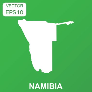 Namibya harita simgesi. İş kavramı Namibya piktogram. Vektör hastası