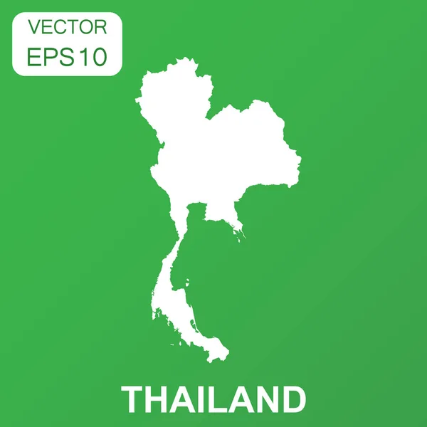 Ikonę mapy Tajlandia. Biznes koncepcja Tajlandia piktogram. Vector — Wektor stockowy
