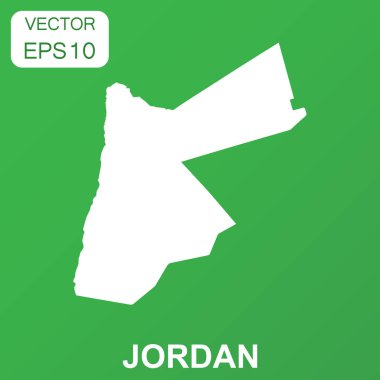 Jordan harita simgesi. İş kavramı Jordan piktogram. Vektör illus