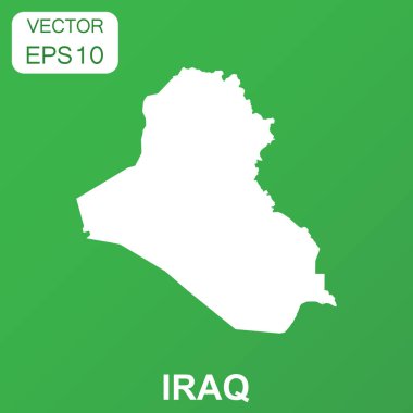 Irak harita simgesi. İş kavramı Irak piktogram. Vektör illustrat