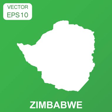 Zimbabve harita simgesi. İş kavramı Zimbabve piktogram. Ben vektör