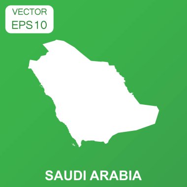 Suudi Arabistan harita simgesi. İş kavramı Suudi Arabistan piktogram. 