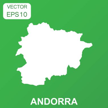 Andorra harita simgesi. İş kavramı Andorra piktogram. Vektör hastası
