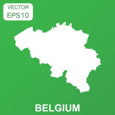 Belçika harita simgesi. İş kavramı Belçika piktogram. Vektör hastası
