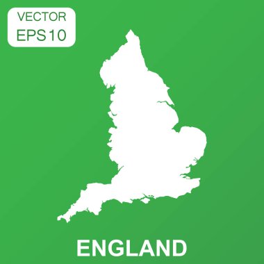 İngiltere harita simgesi. İş kavramı İngiltere piktogram. Vektör hastası