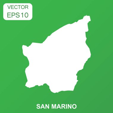 San Marino harita simgesi. İş kavramı San Marino piktogram. Vect