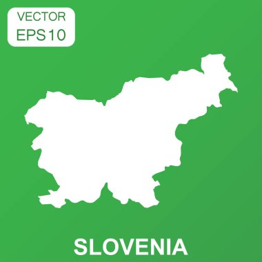 Slovenya harita simgesi. İş kavramı Slovenya piktogram. Ben vektör