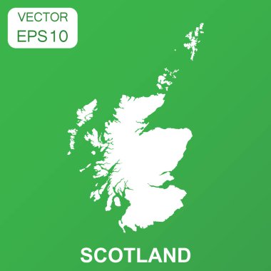 İskoçya harita simgesi. İş kavramı İskoçya piktogram. Ben vektör
