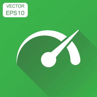 Pano simge. İş kavramı düzey ölçer hız piktogram. Ve