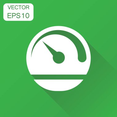 Pano simge. İş kavramı düzey ölçer hız piktogram. Ve