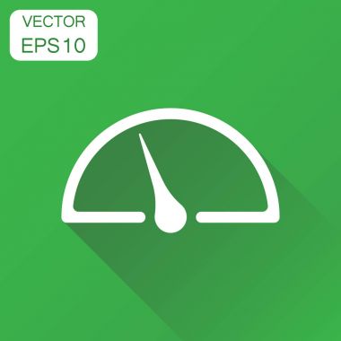 Pano simge. İş kavramı düzey ölçer hız piktogram. Ve