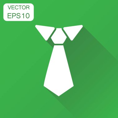 Kravat simgesi. İş kavramı kravat piktogram. Vektör illustratio