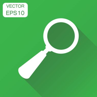 Büyüteç simgesi. İş kavramı Büyüteç piktogram. Vektör illustr