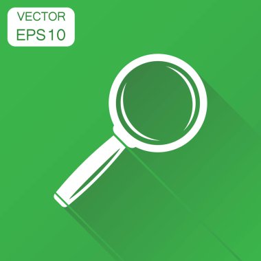 Büyüteç simgesi. İş kavramı Büyüteç piktogram. Vektör illustr