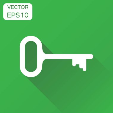 Anahtar simgesi. İş kavramı anahtar sembol. Vektör çizim üzerinde