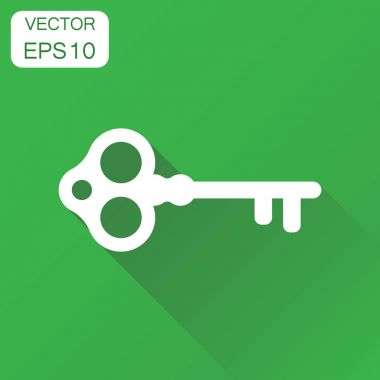 Anahtar simgesi. İş kavramı anahtar sembol. Vektör çizim üzerinde