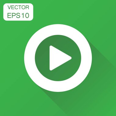 Oyun simgesi. İş kavramı oynamak video piktogram. Vektör illustr