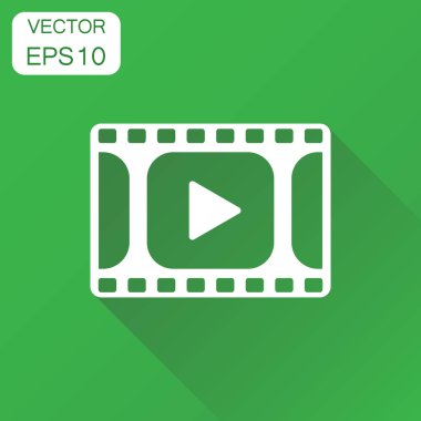 Oyun simgesi. İş kavramı oynamak video piktogram. Vektör illustr