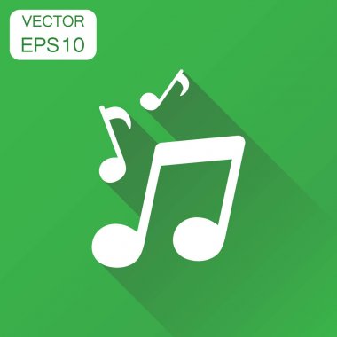 Müzik Not simgesi. İş kavramı ses Not piktogram. Ben vektör