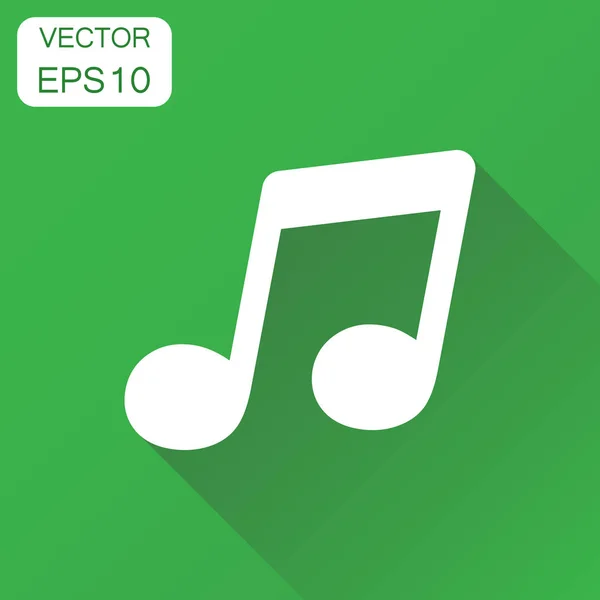 Icono de nota musical. Concepto de negocio pictograma de notas de sonido. Vector i — Vector de stock