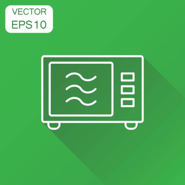 Mikrodalga simgesi. İş kavramı mikrodalga fırın sembolü sembol